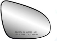 enhance your toyota: fit system heated mirror glass w/backing plate for camry, corolla, yaris - circular mount (30281) logo