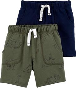 img 3 attached to 👕 High-Quality Carters 2 Pack French Terry Shorts for Boys: Quality Boys' Clothing