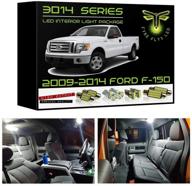 🚘 мощные 6000k светодиодные внутренние фары для ford f150 (2009-2014) - набор fyre flys из 9 компонентов + инструмент для установки. логотип