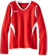 asics junior mintonette sleeve x large logo