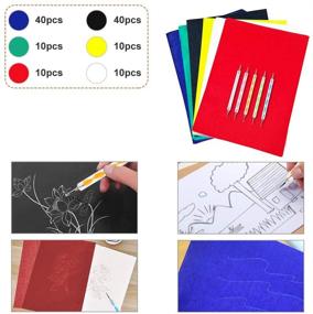 img 3 attached to 🖨️ 120pcs A4 Transfer Paper with 5pcs Embossing Stylus: Versatile Water-Soluble Paper for Pattern Transfer on Multiple Surfaces