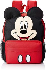 img 1 attached to Cheerful Disney Mickey Mouse Smiley Backpack: A Magical Companion for Kids and Disney Fans