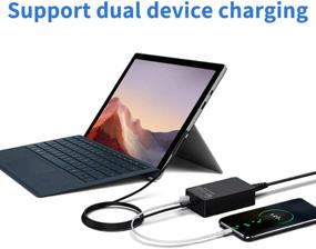 img 3 attached to 💡 Biming 65W Power Supply Adapter: Compatible with Microsoft Surface Pro X, 7, 6, 5, 4, 3, Laptop 1, 2, 3, Go 2, Book 2