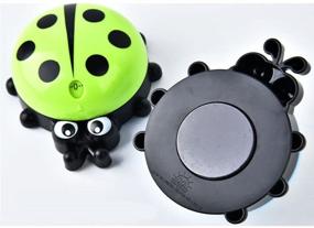 img 1 attached to Cute Ladybug Kitchen Timer: 60 Minutes Mechanical Clock Loud Alarm Manual Timer, Green