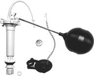🚽 danco 80816 complete toilet repair kit: reliable fill valve, efficient flapper, durable rod, float replacement - white logo