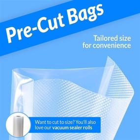 img 2 attached to 🛍️ Reli. Vacuum Sealer Bags 8x12" - 400 Bags: BPA-Free, Bulk, Pre-Cut, Embossed Vacuum Bags for Food Storage, Sous Vide & Food Prep (Quart Size, Clear)