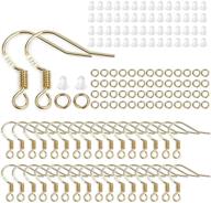 💍 lanbeide earring making kit: 600pcs kit with hypo-allergenic earring hooks, silicone backs, and jump rings for diy jewelry making logo