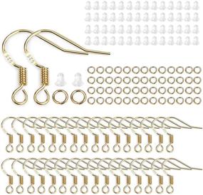 img 4 attached to 💍 Lanbeide Earring Making Kit: 600pcs Kit with Hypo-allergenic Earring Hooks, Silicone Backs, and Jump Rings for DIY Jewelry Making