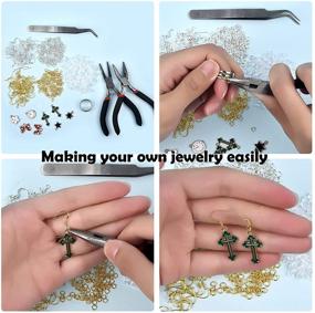 img 2 attached to 💍 Lanbeide Earring Making Kit: 600pcs Kit with Hypo-allergenic Earring Hooks, Silicone Backs, and Jump Rings for DIY Jewelry Making