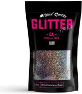 🎨 twisted envy charcoal holographic ultra fine premium glitter: versatile craft supply for paper, glass decorations, and diy projects logo