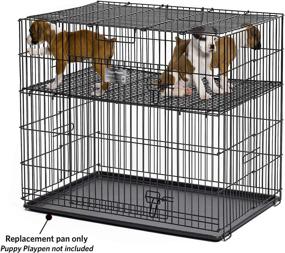 img 1 attached to 🐾 Midwest Puppy Playpen Floor Grid: Boost Your Little One's Playtime Experience!