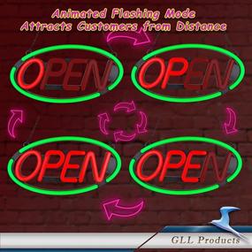 img 2 attached to 🔆 Grab Attention with our Large Open Sign For Stores – Ultra Bright LED Neon Business Sign with Key Fob Remote Control – Eye-Catching Animated Flashing LED Open Signs
