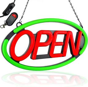 img 4 attached to 🔆 Grab Attention with our Large Open Sign For Stores – Ultra Bright LED Neon Business Sign with Key Fob Remote Control – Eye-Catching Animated Flashing LED Open Signs