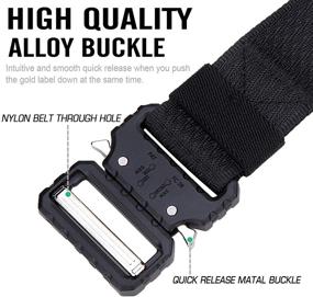 img 2 attached to Men's Adjustable Tactical Webbing Military Release Belts - Optimized Accessories for Enhanced Functionality