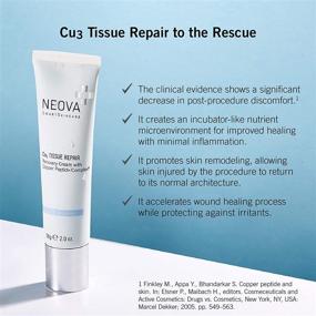 img 3 attached to 🔬 NEOVA SmartSkincare Cu3 Tissue Repair & Post Laser Cream: Clinical Repair Copper Peptide Cream for Accelerated Skin Healing & Reduced Irritation (2 Oz.)