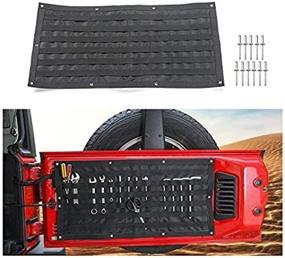 img 2 attached to 🛠️ Voodonala Tailgate Tool Kit Organizer for Jeep Wrangler JK JKU JL JLU (2007-2018) - Canvas Bag with Pockets - 1pc