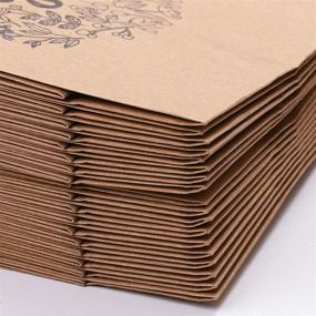 img 2 attached to 🛍️ Cooraby 20 Pack Thank You Party Bags - Kraft Brown Paper Bags with Handle for Shopping, Weddings, Goodies, Birthdays - Party Favors