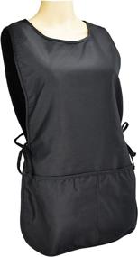 img 3 attached to 👕 DALIX Cobbler Apron Black - 2 Pockets Smock, Regular Size 28.5" x 18.5" for Versatile Use