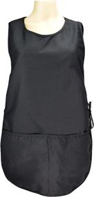 img 2 attached to 👕 DALIX Cobbler Apron Black - 2 Pockets Smock, Regular Size 28.5" x 18.5" for Versatile Use