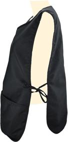 img 1 attached to 👕 DALIX Cobbler Apron Black - 2 Pockets Smock, Regular Size 28.5" x 18.5" for Versatile Use
