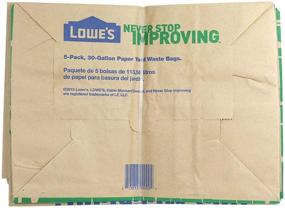 img 1 attached to 🗑️ Lowes 30 Gallon Paper Lawn and Leaf Trash Bags, 5 Count (Pack Of 3) - Bulk Pack of 15 Bags