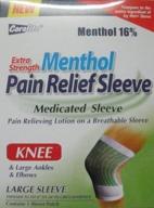 menthol medicated pain relief sleeve for 🌬️ knee & elbows: discover the ultimate soothing solution! логотип