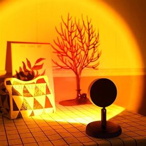 img 4 attached to Transform Your Room with the Najiaxiaowu Sunset Projector Lamp: USB Powered LED Light for a Romantic Sunset and Rainbow Night Light Experience