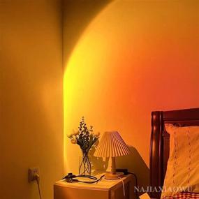 img 2 attached to Transform Your Room with the Najiaxiaowu Sunset Projector Lamp: USB Powered LED Light for a Romantic Sunset and Rainbow Night Light Experience