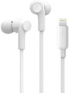 🎧 наушники belkin in-ear lightning высокого качества с микрофоном для управления iphone - белые вкладыши логотип