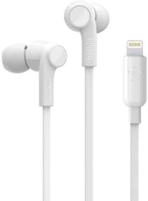 img 4 attached to 🎧 Наушники Belkin in-Ear Lightning высокого качества с микрофоном для управления iPhone - белые вкладыши