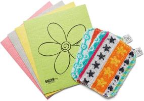 img 4 attached to 🧽 Skoy Cloth & Scrub Bundle - 1 Pack (6 Pieces), Reusable Kitchen & Household Cleaning Set, Eco-Friendly, Dishwasher Safe, Plastic-Free Packaging