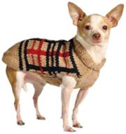 chilly dog tan plaid dog sweater 3xx-large: stylish and warm choice for large dogs! логотип