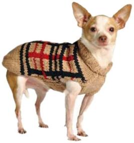 img 3 attached to Chilly Dog Tan Plaid Dog Sweater 3XX-Large: Stylish and Warm Choice for Large Dogs!