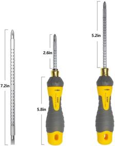 img 1 attached to KER Отвертка с двумя головками, с ручкой для настройки длины
