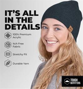 img 3 attached to 🧣 Stay Cozy in Style: Knit Beanie Winter Hats for Men and Women - Warm, Soft & Stretchy Daily Ribbed Toboggan Cap for Cold Weather