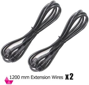 img 3 attached to 🏍️ Enhance Your Motorcycle with Underglow LED Light Extension Wire - 2Pcs 47" Waterproof Cable Cord Set - Wire Harness Kit for Neon Strip Lights