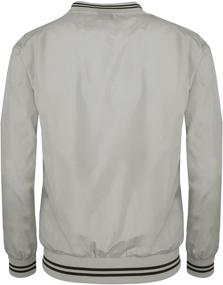 img 2 attached to BCPOLO Windshirt V Neck Windbreaker Shirt Black Men's Clothing in Active