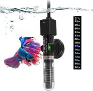 🐠 pulaco 25w small aquarium betta heater: ideal for under 6 gallon fish tanks with free thermometer strip logo