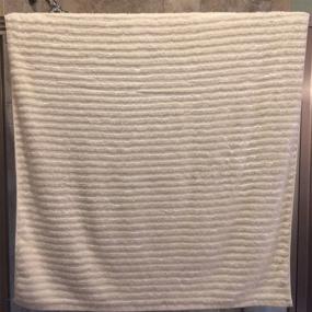 img 1 attached to 🛀 Premium Heavy Plush Bamboo Ribbed Bath Towel - Unbelievably Soft, Eco-Friendly, and 3x More Absorbent than Cotton - 56" x 30