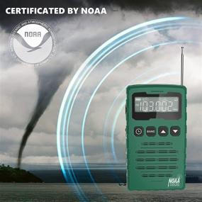 img 3 attached to ROCAM Pocket Portable AM FM Radios with Best Reception & NOAA Weather Emergency Alert - Indoor, Music Station, Running, Stereo Speaker Included