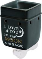 🌙 moonlit love ceramic stoneware electric plugin outlet wax and oil warmer logo