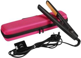 img 2 attached to 💗 Faylapa Hard Carry Case: Stylish Pink EVA Hair Straightener & Curling Irons Styler Organizer