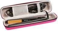 💗 faylapa hard carry case: stylish pink eva hair straightener & curling irons styler organizer logo