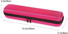 img 1 attached to 💗 Faylapa Hard Carry Case: Stylish Pink EVA Hair Straightener & Curling Irons Styler Organizer