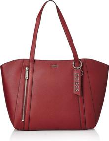 img 4 attached to GUESS SG788124 Naya Tote: Elegant and Functional Brown Handbag for Women