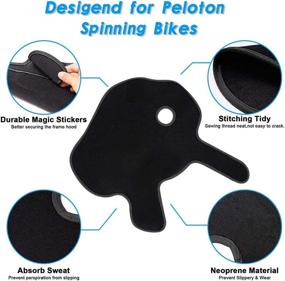 img 2 attached to 🚴 Peloton Bike Sweat Guard - MuiSci Custom FrameWrap: Quick-Drying, Super Absorbent, Non-Slip Exercise Bike Frame Wrap Accessory, Machine Washable