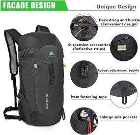 img 3 attached to YOMINSI Hydration Backpack Packable Lightweight Sports & Fitness