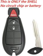 🔑 kawihen keyless entry remote key fob shell replacement - dodge ram 1500 2500 3500 (2013-2018) - gq4-53t 1470a-34t 56046953 series - premium case логотип