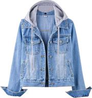 snoly buttons jackets detachable lightblue women's clothing logo