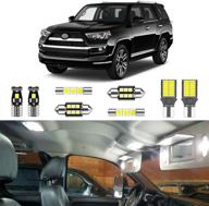 🚗 lighsta сверхяркий комплект белых светодиодных фар для toyota 4runner 2010-2021 с номерным знаком и задними фонарями и инструментом для установки логотип